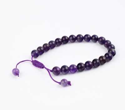 Macrame Amethyst Crystal Bracelet