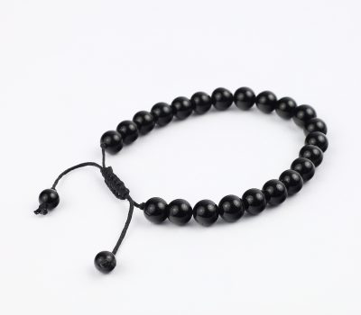 Macrame Black Tourmaline Crystal Bracelet