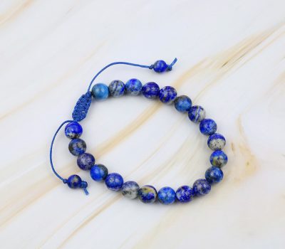 Macrame Lapis Lazuli Crystal Bracelet