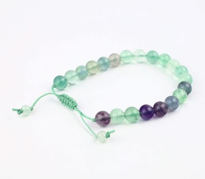 Macrame Multi Flourite Crystal Bracelet