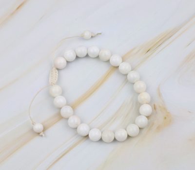 Macrame Moon Stone Crystal Bracelet