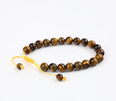Macrame Tiger Eye Crystal Bracelet