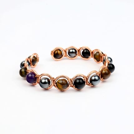 Copper & Triple Protection Crystal Bracelet