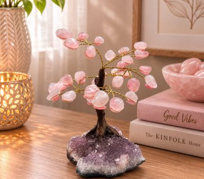 Rose Quartz tree Live